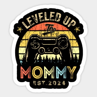 Leveled Up To Mommy 2024 Video Game Promoted To Mommy Sticker